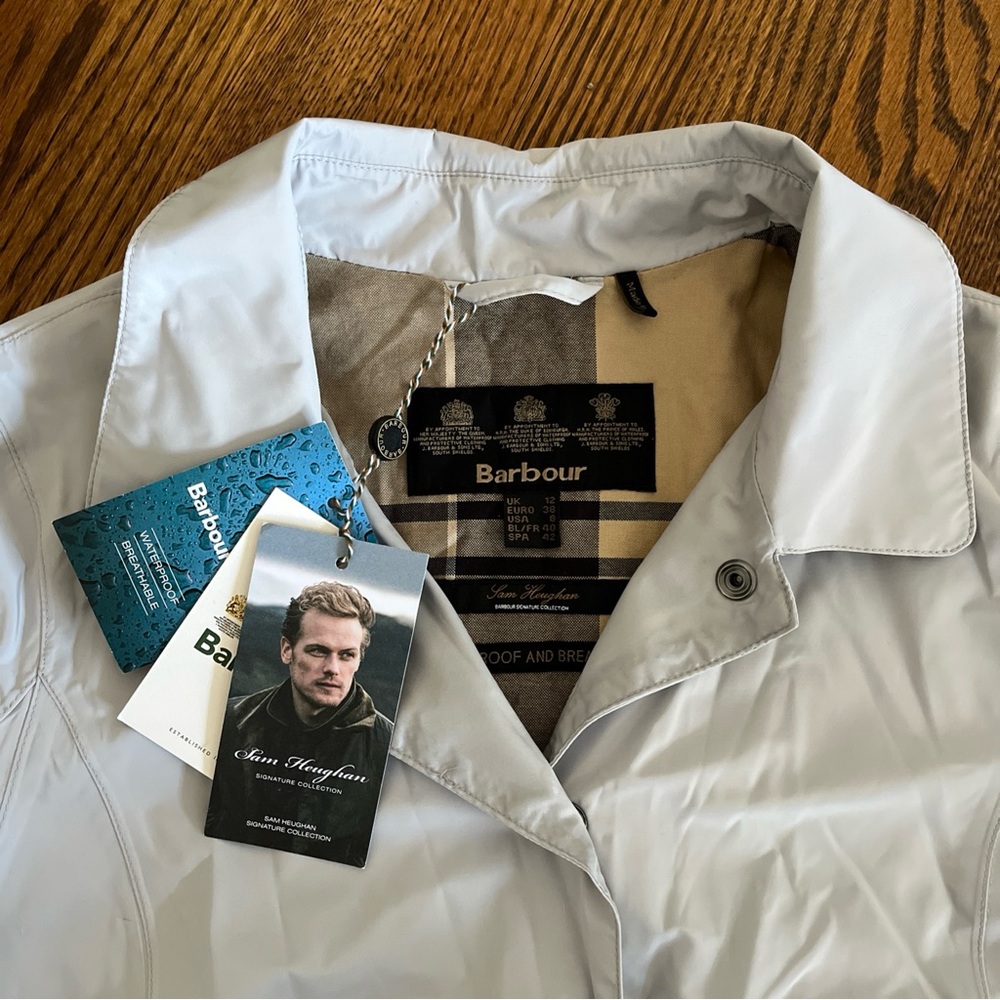 NWT Barbour Livingstone Jacket Sam Heughan Collection Waterproof Tartan